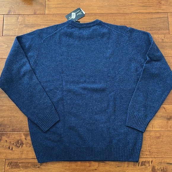 NWT Oliver & Burke Long Sleeve Crewneck Pull Over Sweater 100% Lambswool… - Picture 3 of 10